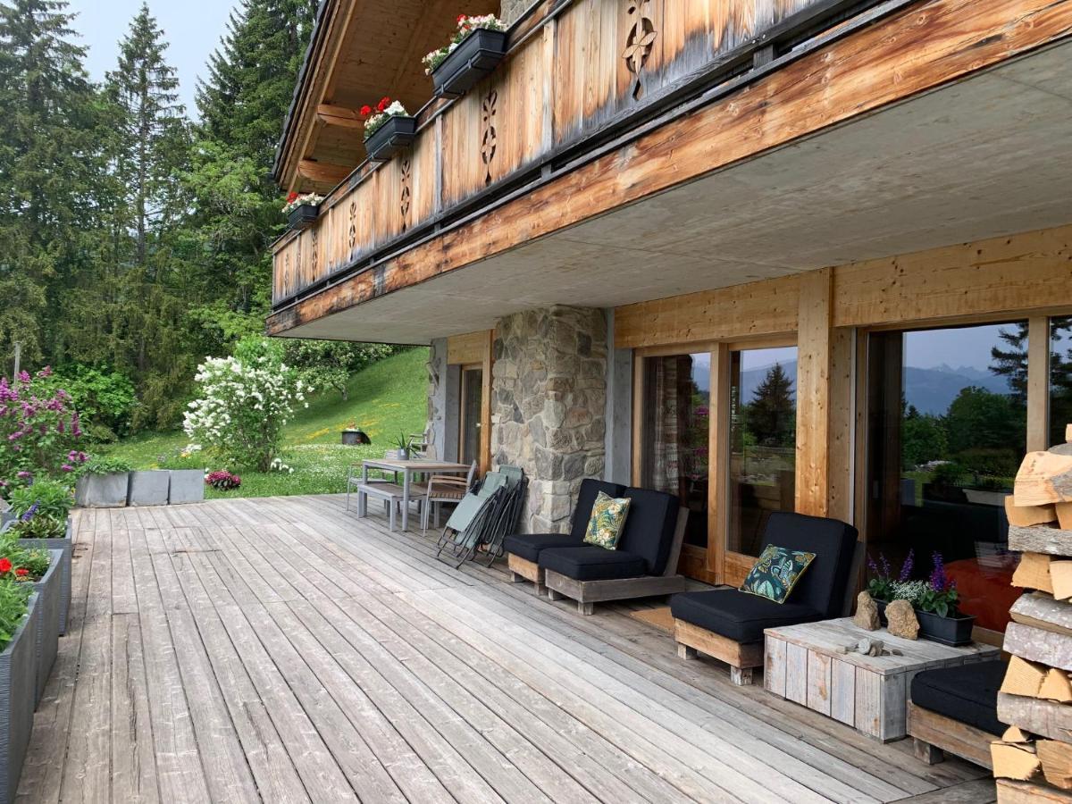 Chalet La Renarde Вилар сюр Олон Екстериор снимка