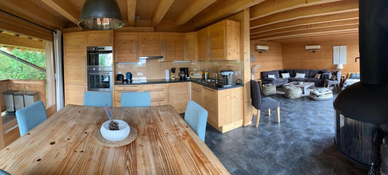 Chalet La Renarde Вилар сюр Олон Екстериор снимка