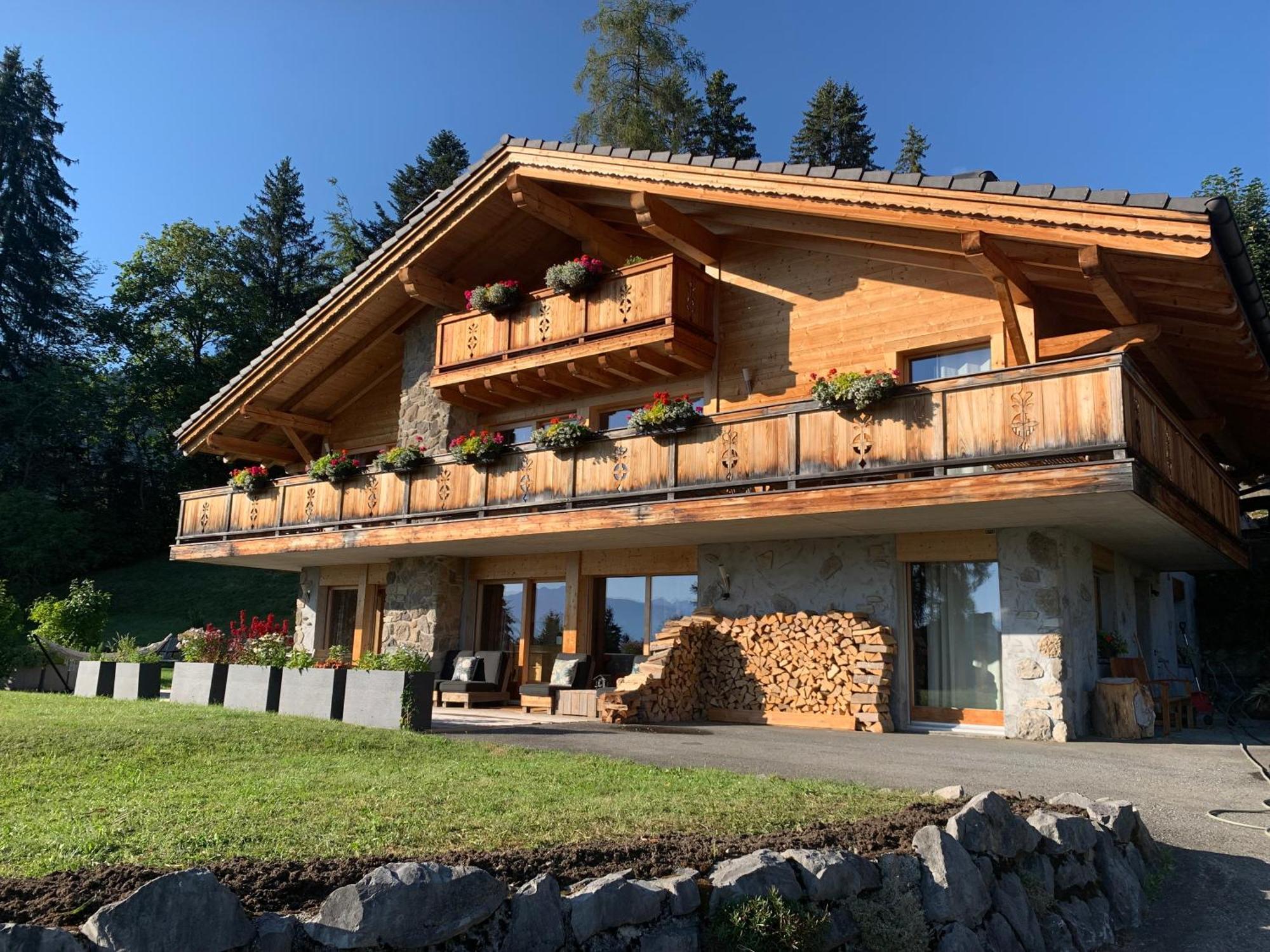 Chalet La Renarde Вилар сюр Олон Екстериор снимка
