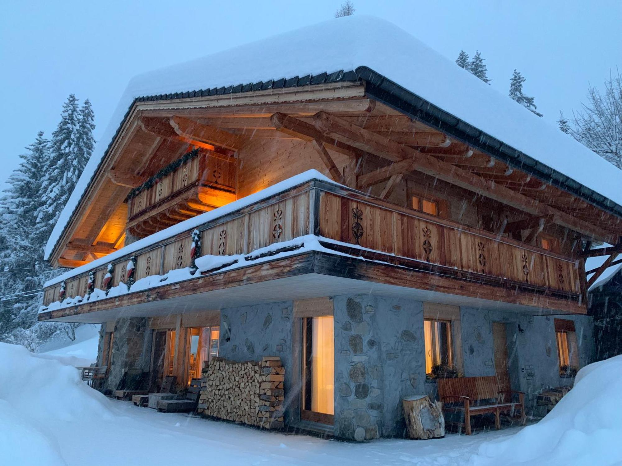 Chalet La Renarde Вилар сюр Олон Екстериор снимка