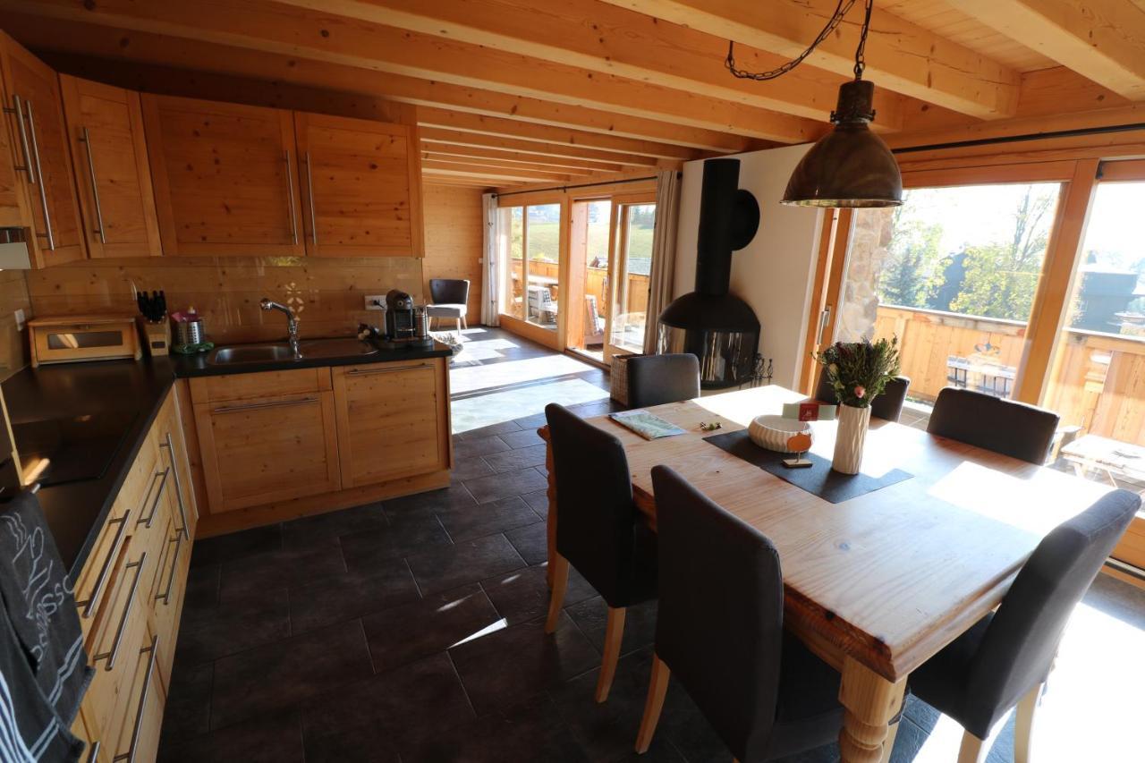 Chalet La Renarde Вилар сюр Олон Екстериор снимка